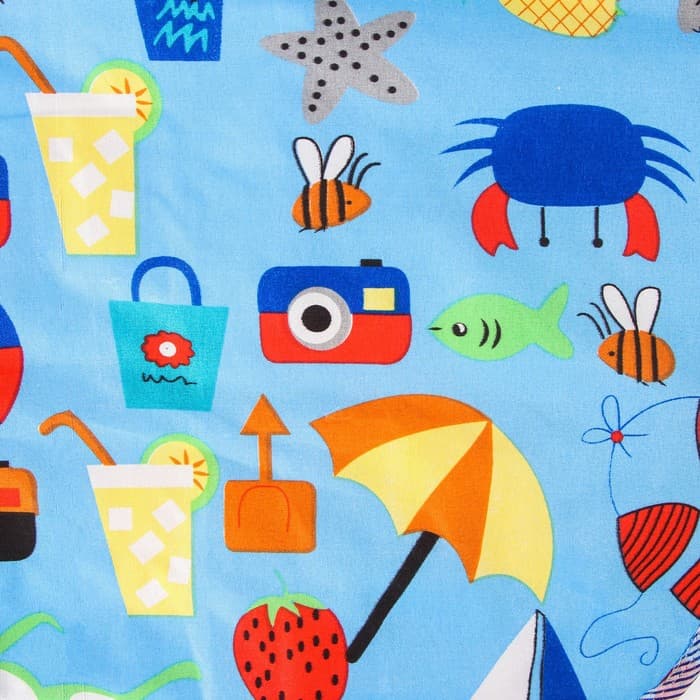 Пеленка на непромокаемой основе, 50×65 см, голубой МИКС