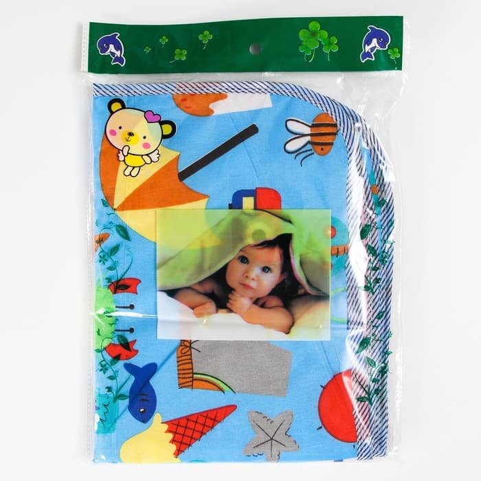 Пеленка на непромокаемой основе, 50×65 см, голубой МИКС