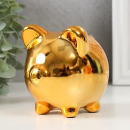 Копилка для денег «Улыбчивая свинка», керамика, 8.6×7×9 см, МИКС