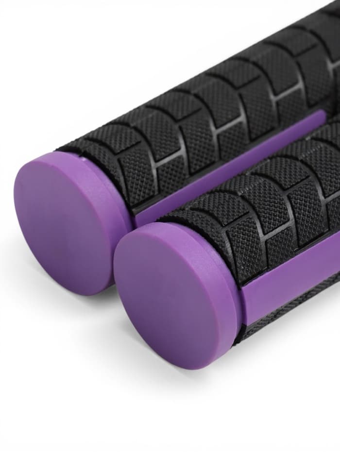 Грипсы, 128 мм, чёрно-фиолетовые