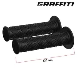 Грипсы 120 мм, Graffiti, посадочный диаметр 22.2 мм, цвет чёрный