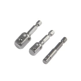 Набор адаптеров для торцевых головок ТУНДРА, короткие, 1/2, 3/8 и 1/4" × 50 мм, 3 шт.