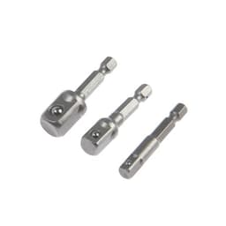 Набор адаптеров для торцевых головок ТУНДРА, короткие, 1/2, 3/8 и 1/4" × 50 мм, 3 шт.
