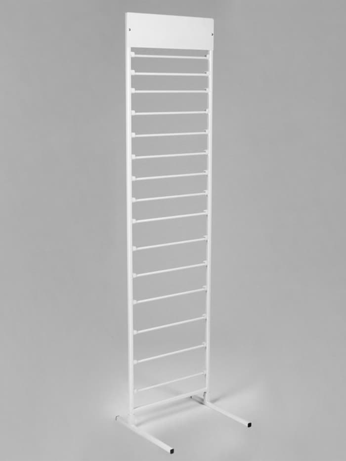 Стойка для лент, тесьмы напольная 50×205, 15 ярусов, белая