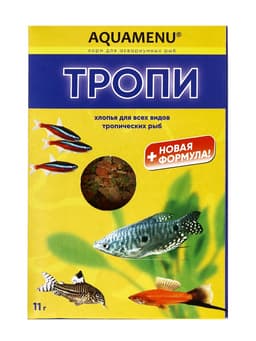 Корм Аква меню «Тропи» для рыб, 11 г