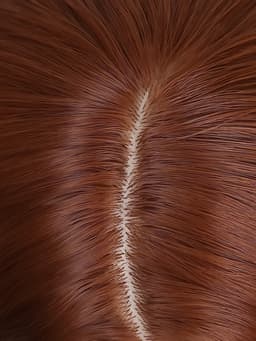 Парик искусственный, имитация кожи, 60 см, 160 г, цвет рыжий