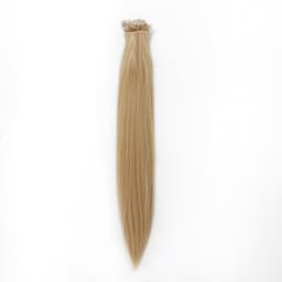 Волосы на трессах, прямые, на заколках, 12 шт., 60(±2) см, 220 г, тёплые, блонд(#SHT15)