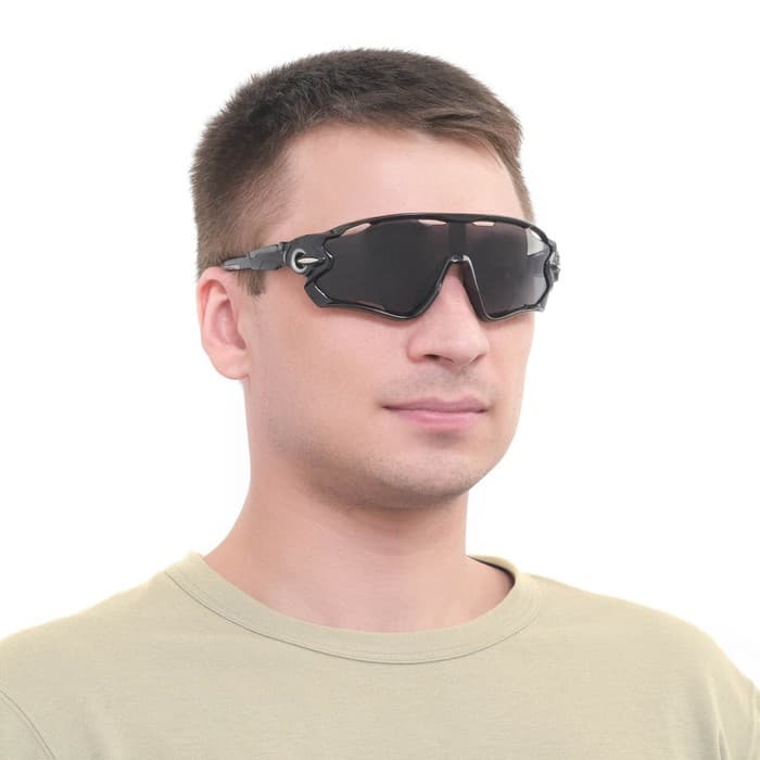 Очки солнечные мужские спортивные «Мастер К», uv 400, ширина 15 см, дужка 13.5 см, линза 8×5.1 см