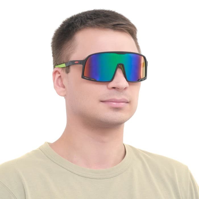 Очки солнечные мужские спортивные «Мастер К», uv 400, ширина 14.1 см, дужка 13.4 см, линза 7.2×5.3