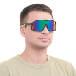 Очки солнечные мужские спортивные «Мастер К», uv 400, ширина 14.1 см, дужка 13.4 см, линза 7.2×5.3