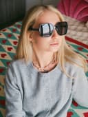 Очки солнцезащитные женские «OneSun. Стрекоза», uv 400, линза 6.1×5.5 см, черные