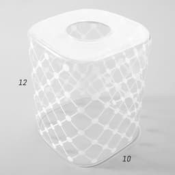Плафон BayerLux E27, бело-прозрачный,10×10×12 см