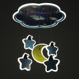 Люстра 2169/6 LED 65 Вт синий 48×48×70 см BayerLux