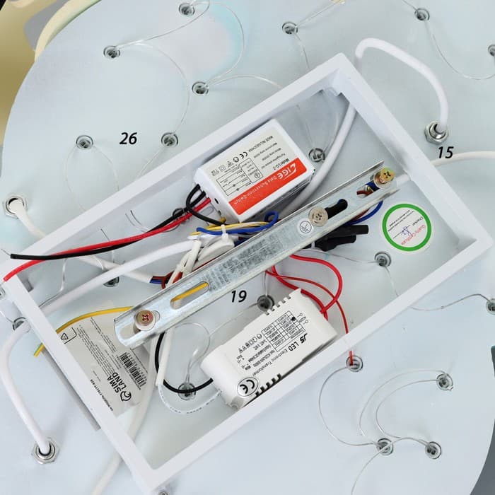 Люстра с подсветкой 2173/5 E27 40 Вт бело-голубой 65×40×70 см BayerLux