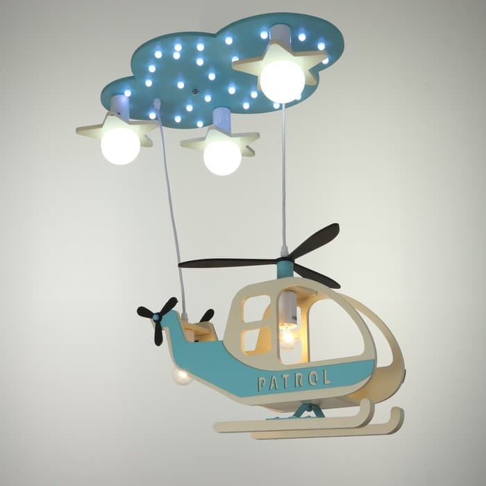 Люстра с подсветкой 2173/5 E27 40 Вт бело-голубой 65×40×70 см BayerLux