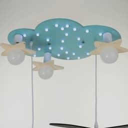 Люстра с подсветкой 2173/5 E27 40 Вт бело-голубой 65×40×70 см BayerLux