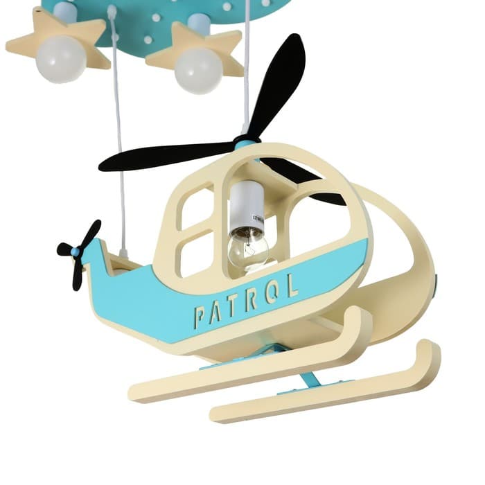 Люстра с подсветкой 2173/5 E27 40 Вт бело-голубой 65×40×70 см BayerLux