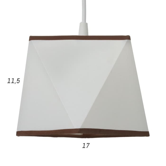 Светильник подвесной BayerLux 2447/1 E27 40 Вт, белый, 12×12×12-112 см