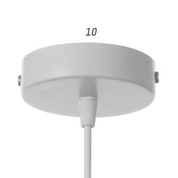 Светильник подвесной BayerLux 2447/1 E27 40 Вт, белый, 12×12×12-112 см