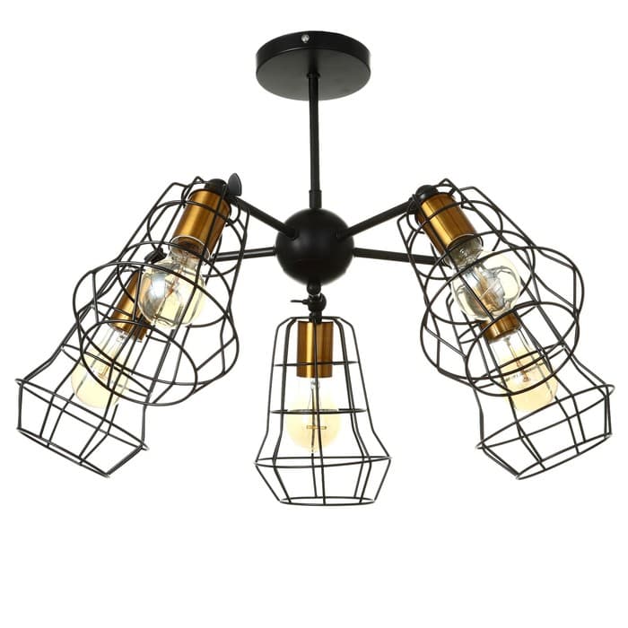 Люстра 2210/5 E27 40 Вт черно-бронзовый 34.4×34.4×68 см BayerLux