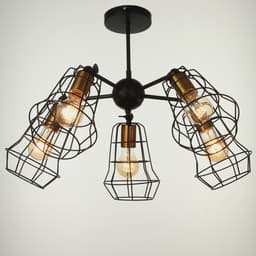 Люстра 2210/5 E27 40 Вт черно-бронзовый 34.4×34.4×68 см BayerLux