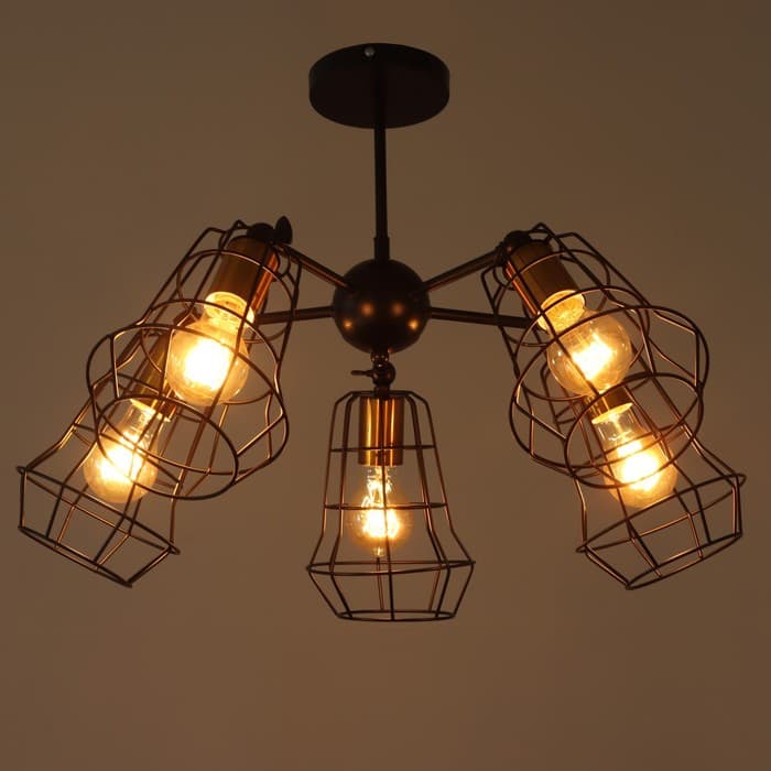 Люстра 2210/5 E27 40 Вт черно-бронзовый 34.4×34.4×68 см BayerLux