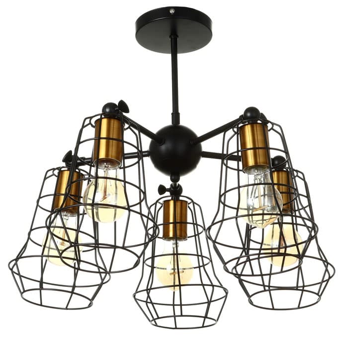 Люстра 2210/5 E27 40 Вт черно-бронзовый 34.4×34.4×68 см BayerLux