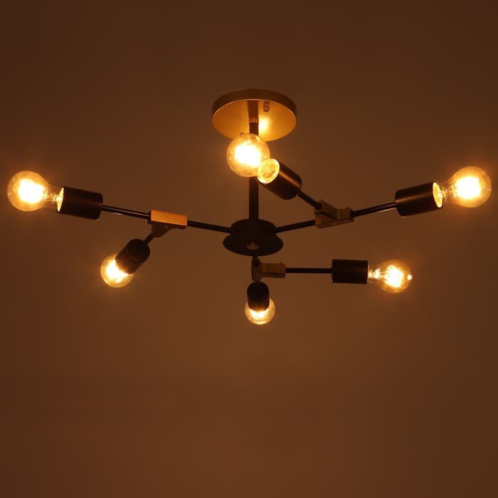 Люстра 2427/6 E27 40 Вт черно-бронзовый 61×61×25.5 см BayerLux