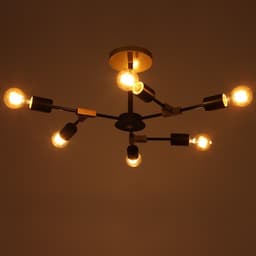 Люстра 2427/6 E27 40 Вт черно-бронзовый 61×61×25.5 см BayerLux