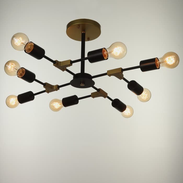 Люстра 2427// E27 40 Вт черно-бронзовый 61×61×25.5 см BayerLux