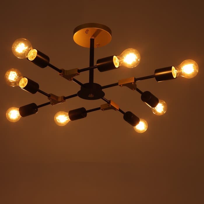 Люстра 2427// E27 40 Вт черно-бронзовый 61×61×25.5 см BayerLux