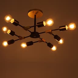 Люстра 2427// E27 40 Вт черно-бронзовый 61×61×25.5 см BayerLux