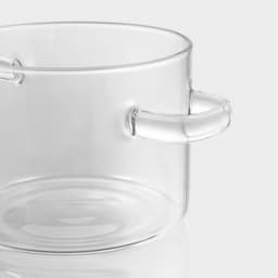 Кастрюля Magistro «Лия», 1.2 л, d=14 см, с крышкой, жаропрочное стекло, прозрачная