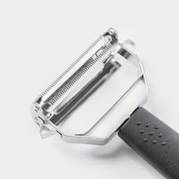 Овощерезка универсальная Magistro Vegan pro, 7 насадок, овощечистка, контейнер, чёрно-белая