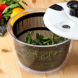 Центрифуга для сушки зелени Magistro Vegan pro, 5 л, пластик, чёрная, белая