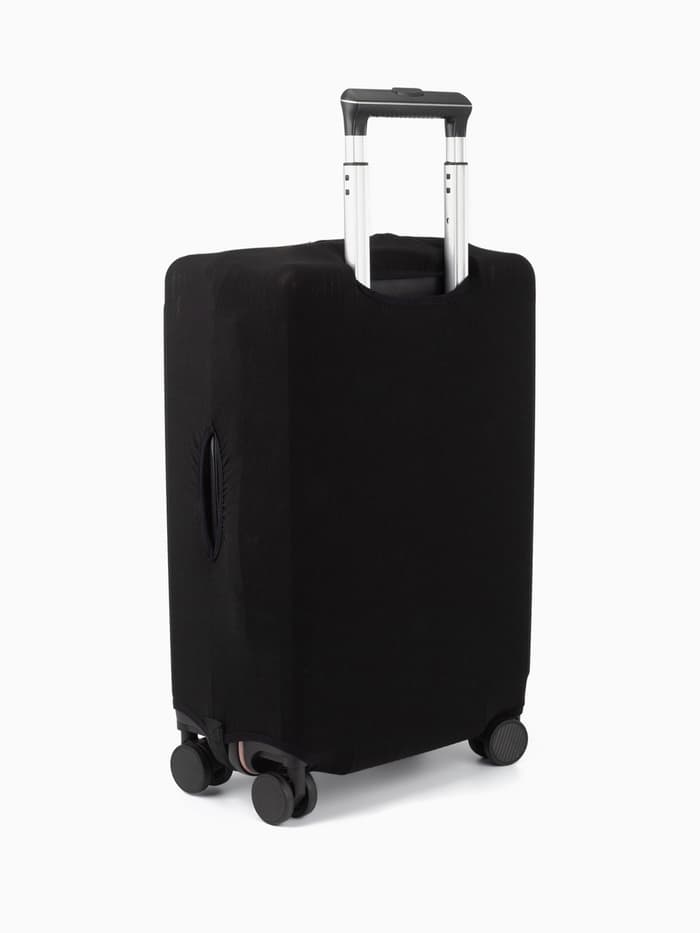 Чехол на чемодан на колёсах, 20" (S), однотонный, чёрный