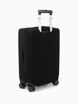 Чехол на чемодан на колёсах, 20" (S), однотонный, чёрный