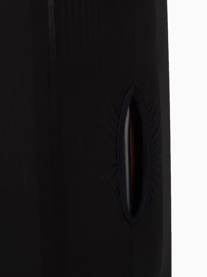 Чехол на чемодан на колёсах, 20" (S), однотонный, чёрный