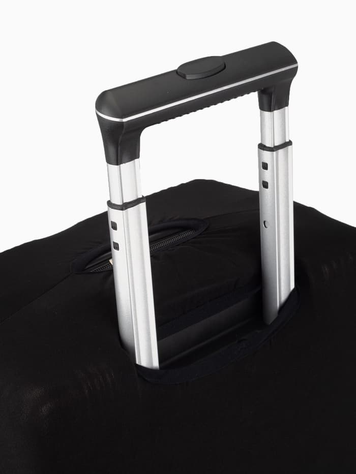 Чехол на чемодан на колёсах, 28" (L), однотонный, чёрный