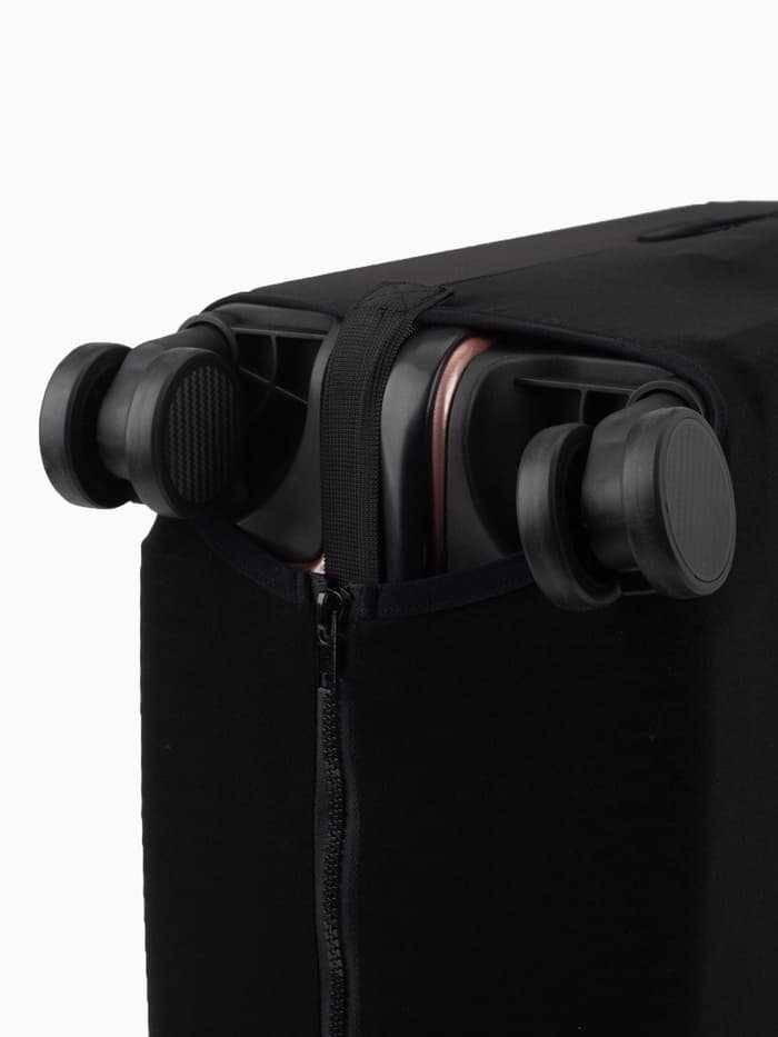 Чехол на чемодан на колёсах, 28" (L), однотонный, чёрный