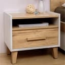 Тумба прикроватная «Айрис 41», 486×358×445 мм, цвет белый/дуб золотистый