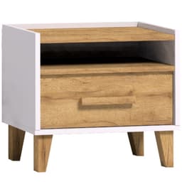 Тумба прикроватная «Айрис 41», 486×358×445 мм, цвет белый/дуб золотистый