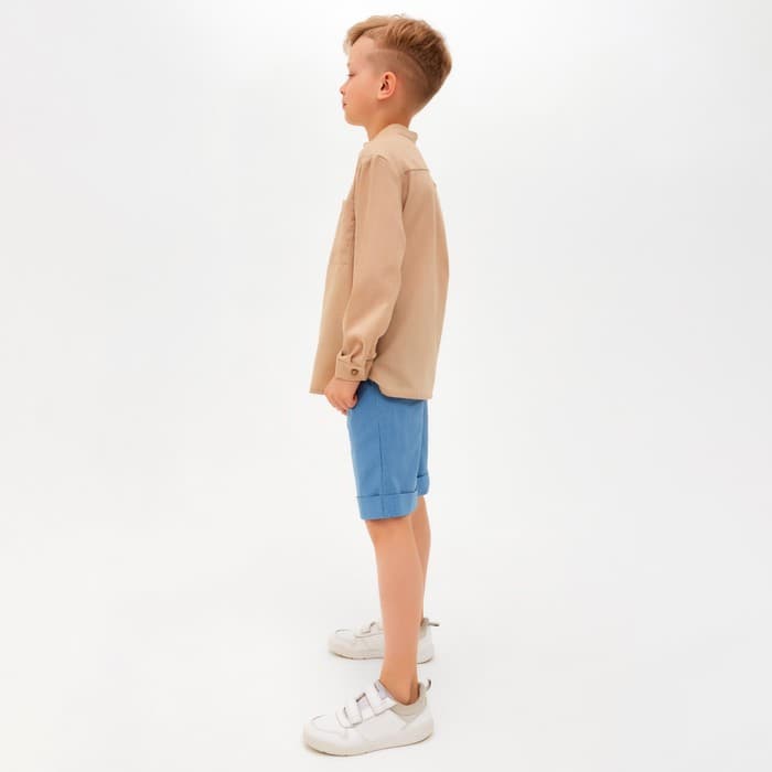 Шорты для мальчика MINAKU: Casual collection, синие, рост 110 см