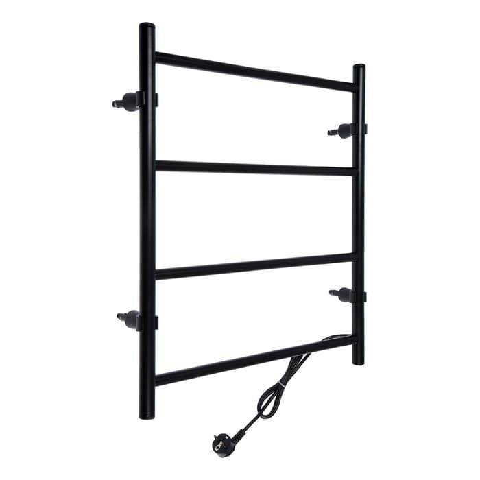 Полотенцесушитель электрический ТЕРА «Электра», 500×600 мм, 4 перекладины, черный