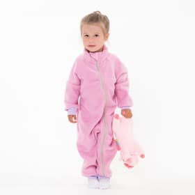 Комбинезон для девочки флисовый, розовый, рост 98-104 см