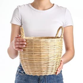 Корзина плетёная «Ушат», 28×28 см