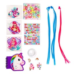 Переводные татуировки детские с прядями, стразами, в сумочке