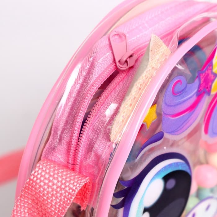 Переводные татуировки детские с прядями, стразами, в сумочке