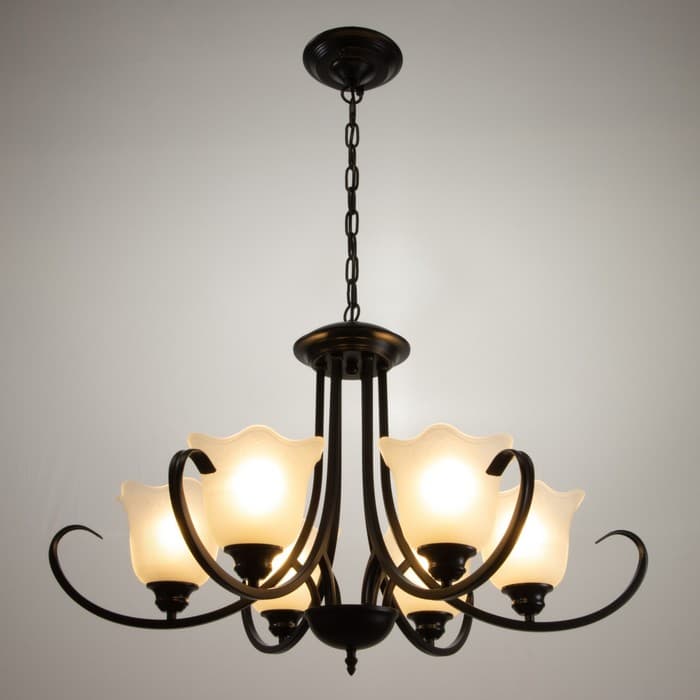 Люстра 2716/6 E27 40 Вт черный 80×80×55-85 см BayerLux