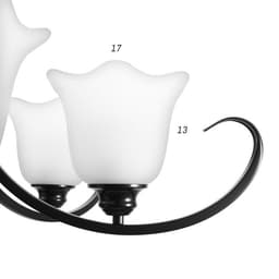 Люстра 2716/6 E27 40 Вт черный 80×80×55-85 см BayerLux